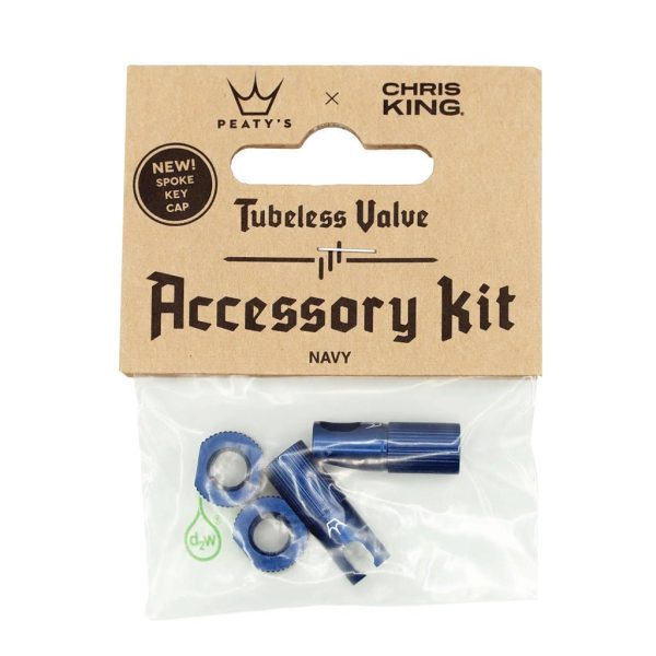 Peatys Tubeless Valve Accessory Kit Navy For Cheap