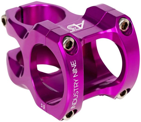 Industry Nine A318 Stem - 31.8mm Clamp - 50mm Length - Purple Hot on Sale