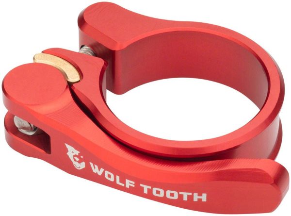 Wolf Tooth Components Quick Release Seatpost Clamp - 34.9mm Red Supply