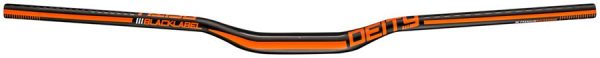 Deity Blacklabel 800 Handlebar - 25mm Rise - 800mm Width - 31.8mm Clamp - Black w  Orange on Sale
