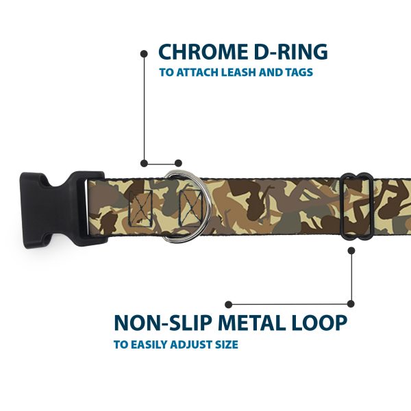 Plastic Clip Collar - Mud Flap Girls Camo Browns on Sale - Image 5